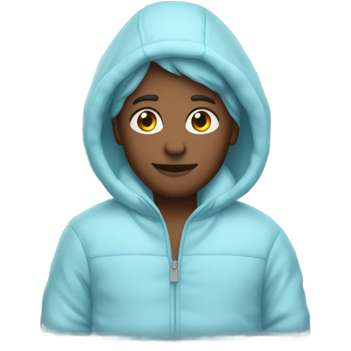Light blue cozy jacket  emoji