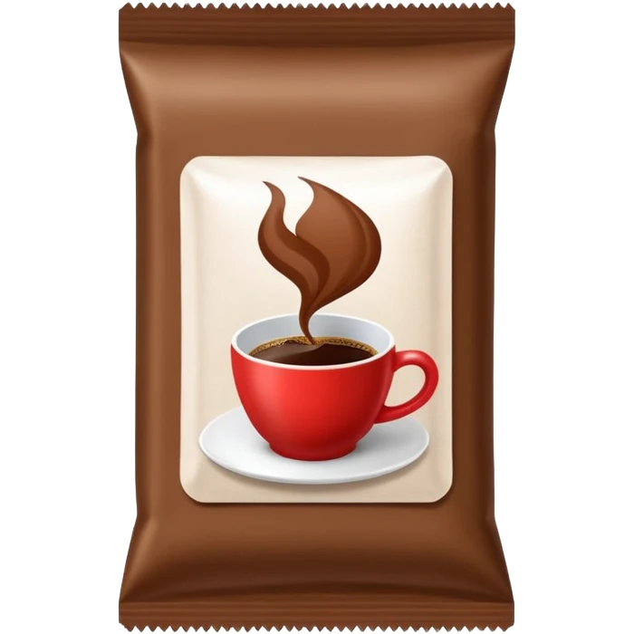 instant coffee sachet emoji