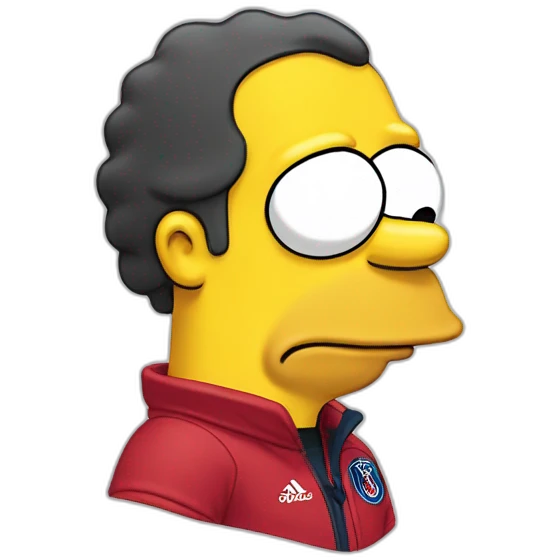 Homer simpson au psg emoji