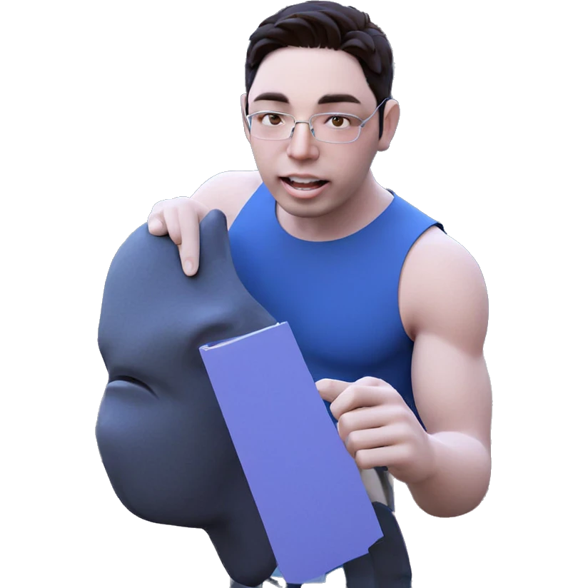 outdoor parody of a boy emoji