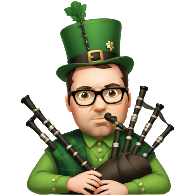 Green Bagpiper emoji