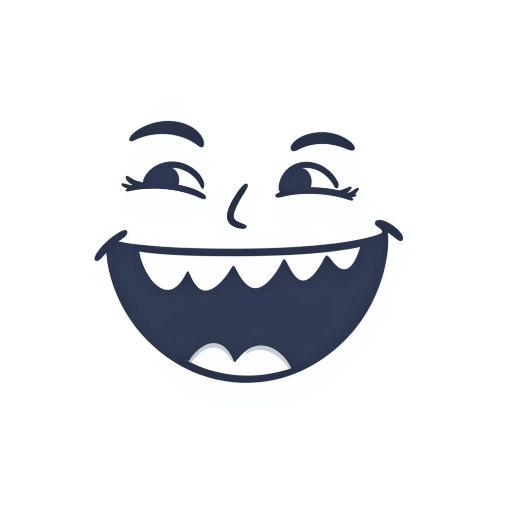 Simple face with blue lips and chattering teeth emoji