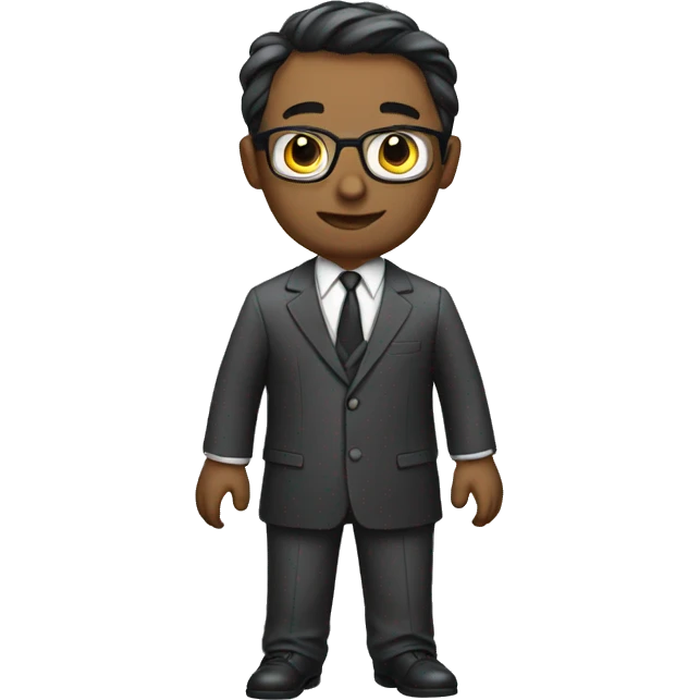 lawyer with his clothes emoji