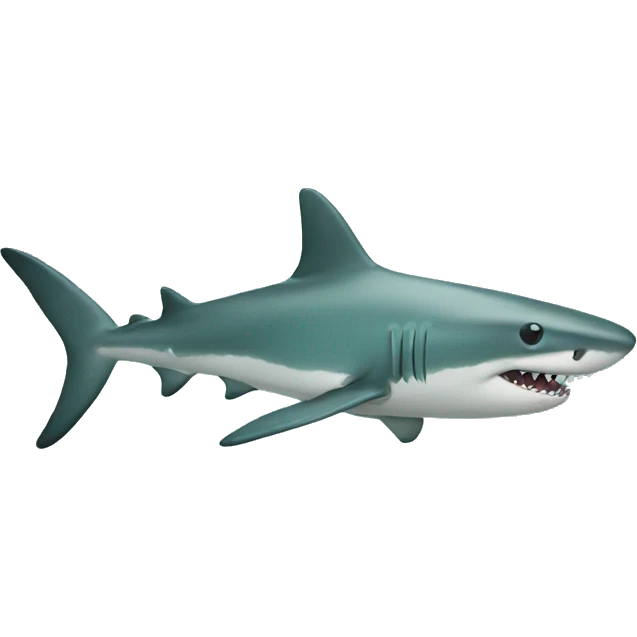 teal shark emoji