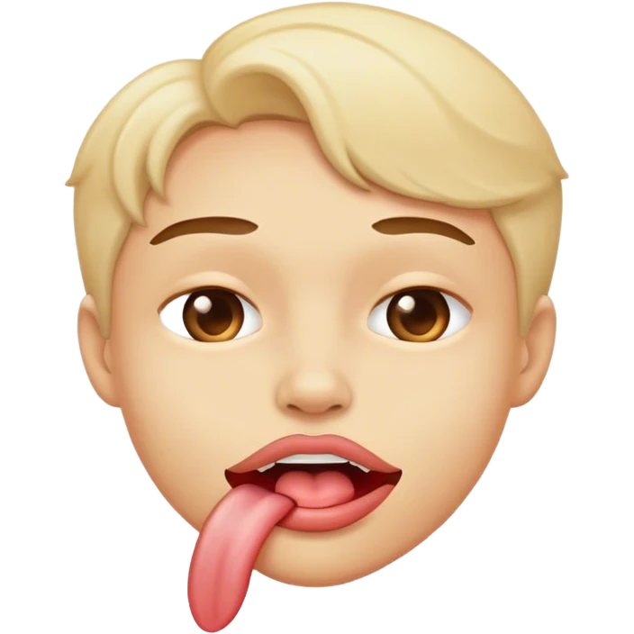 Emoji mordiéndose el labio coqueto emoji