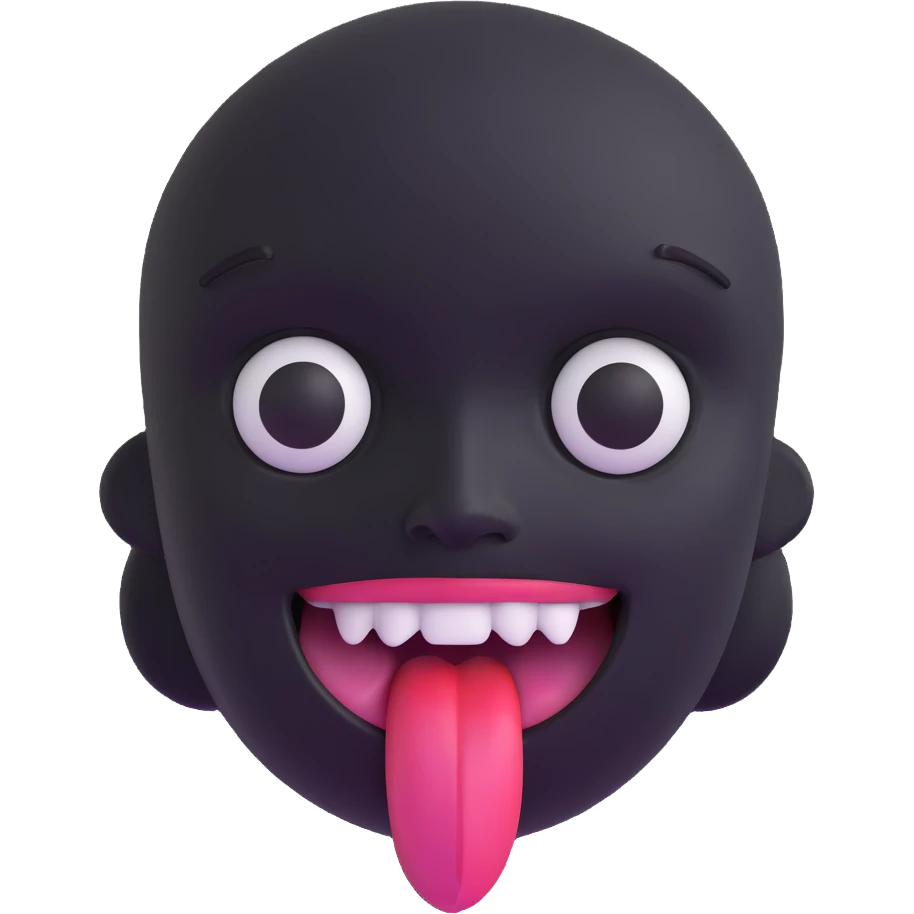 dead face with cross eyes and tongue out emoji