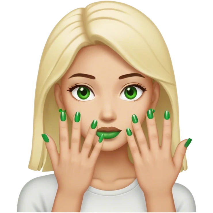 绿色美甲 emoji