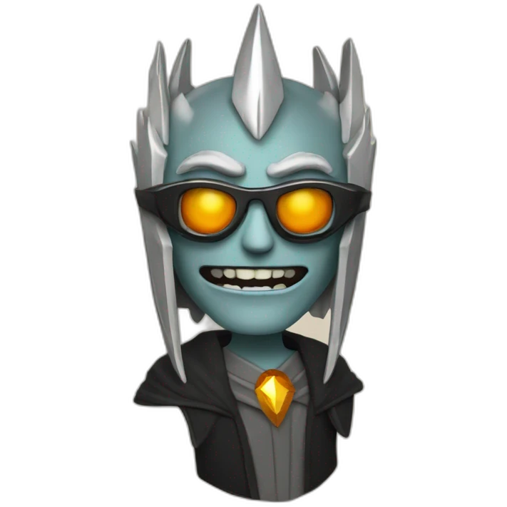 sauron with party glasses emoji