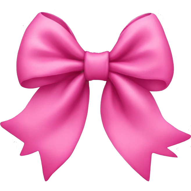 Pink bow emoji