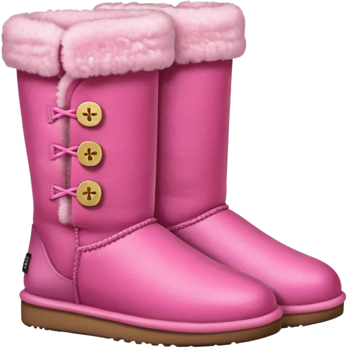 Pink ugg emoji