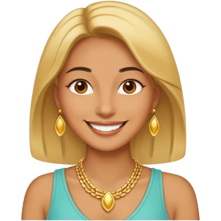 Female with Gold Necklace emoji