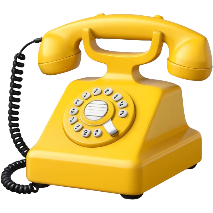 Yellow phone emoji