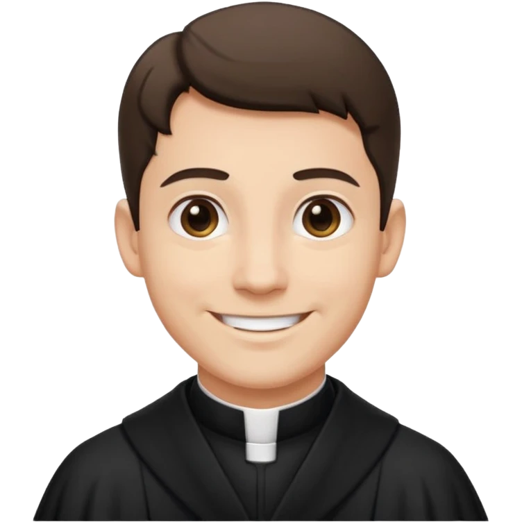 The priest presiding over the wedding emoji