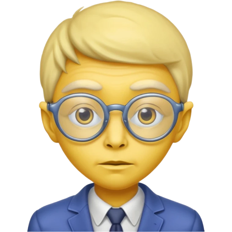 yellow alien with glasses emoji