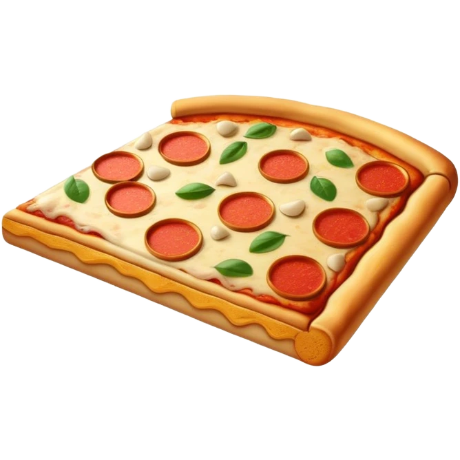Pizza with big gold bars emoji