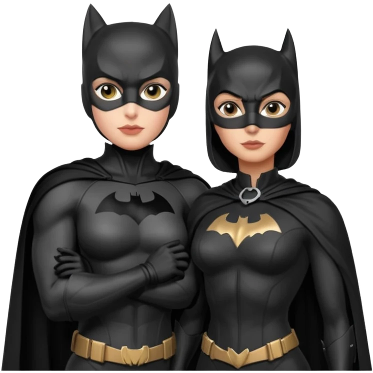 Catwomen and batman emoji