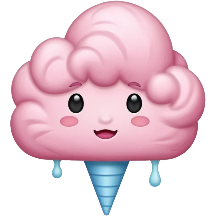 pink cloud simple emoji