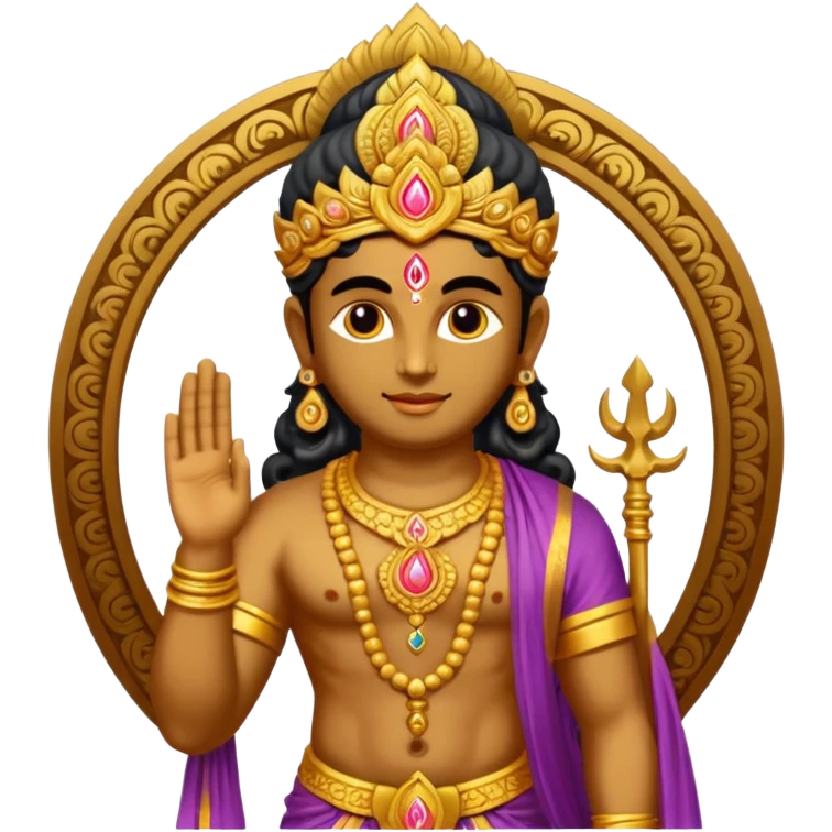 Create god murugan om style  emoji