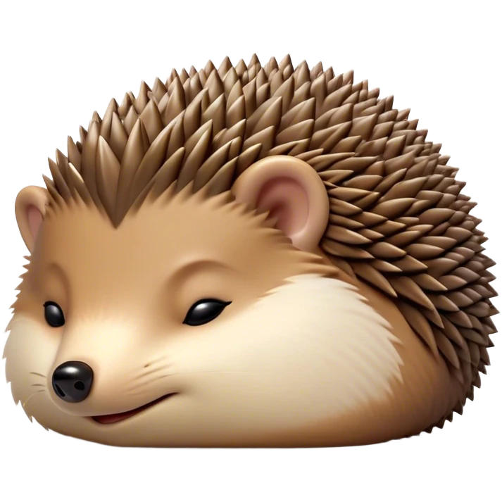 Meme-Worthy Cute Sleeping Hedgehog Portrait Emoji, Head resting peacefully with a contented smile, showcasing a delightfully compact build and a luxuriously soft brown Fur with tiny spines, eyes shut in a serene, restful nap, Simplified yet hilariously adorable features, highly detailed, glowing with a soft, drowsy light, high shine, relaxed and utterly lovable, stylized with an air of playful laziness, bright and heartwarming, soft glowing outline, capturing the essence of a comically sleepy hedgehog, so meme-worthy it feels like it could instantly become the next viral sensation of adorable slumber! emoji