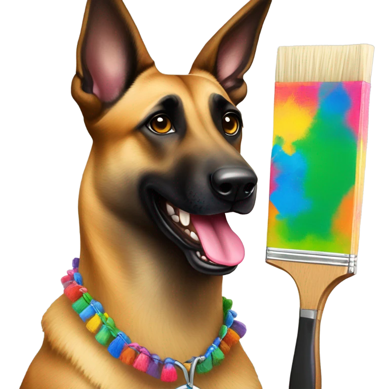malinois painter emoji