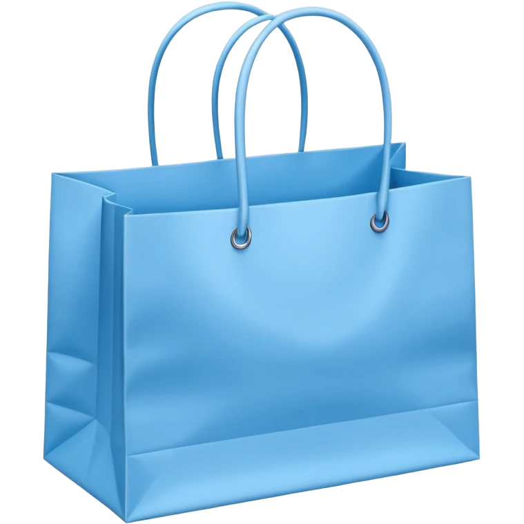 Bundle of Light blue shopping bags emoji