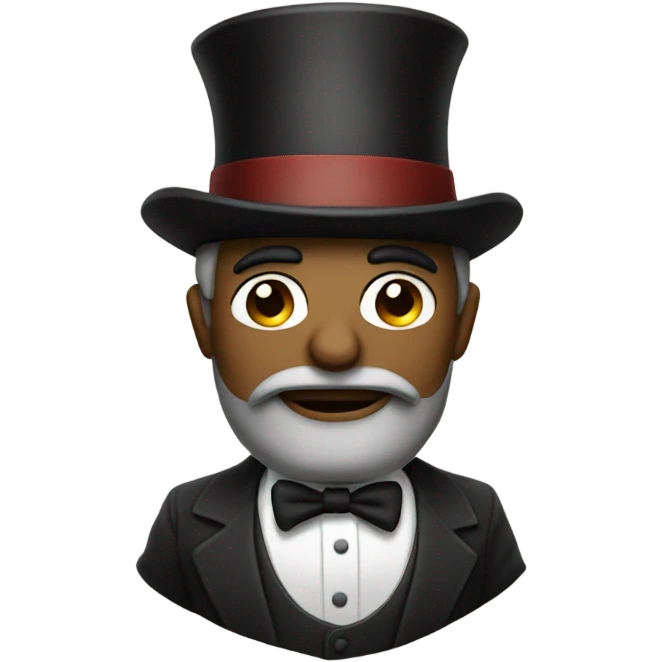 Rob with top hat emoji
