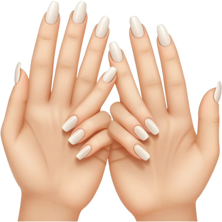 clean and short fingernails, simple and clear, healthy look emoji