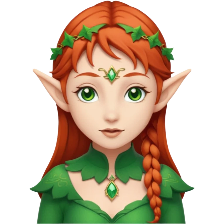 Redhead elf emoji