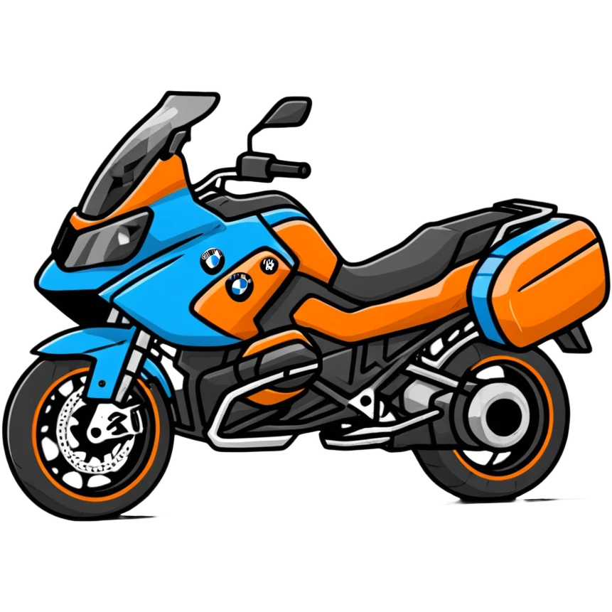 blue BMW motorcycle emoji