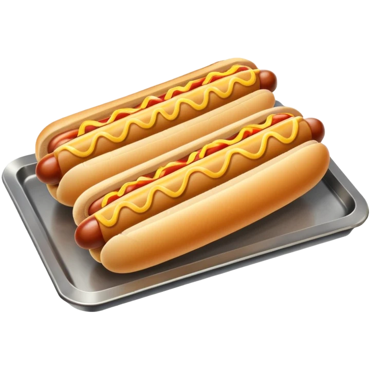 one hot dog with french fries on a tray emoji