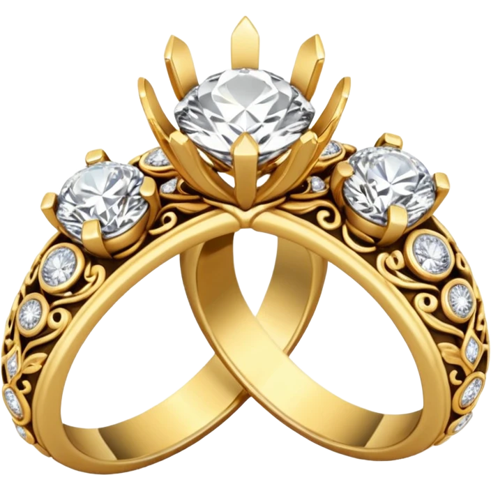 indian engagement ceremony - only show rings emoji