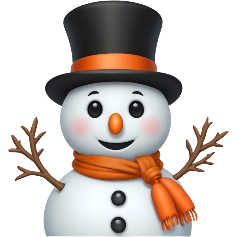 Christmas snowman emoji