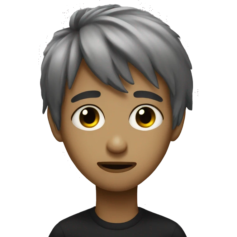 emo kid with big eyebags emoji