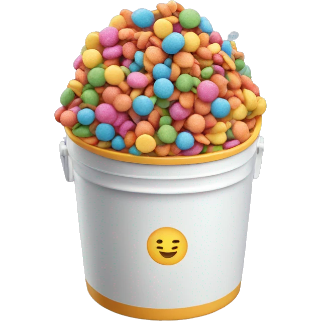 container of rainbow sprinkles  emoji