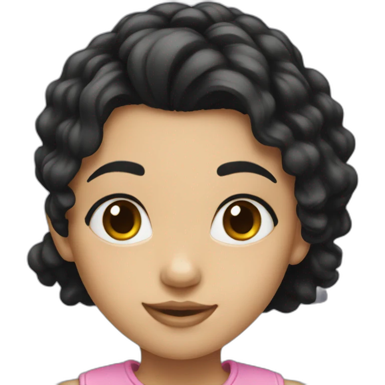 girl with black hair emoji