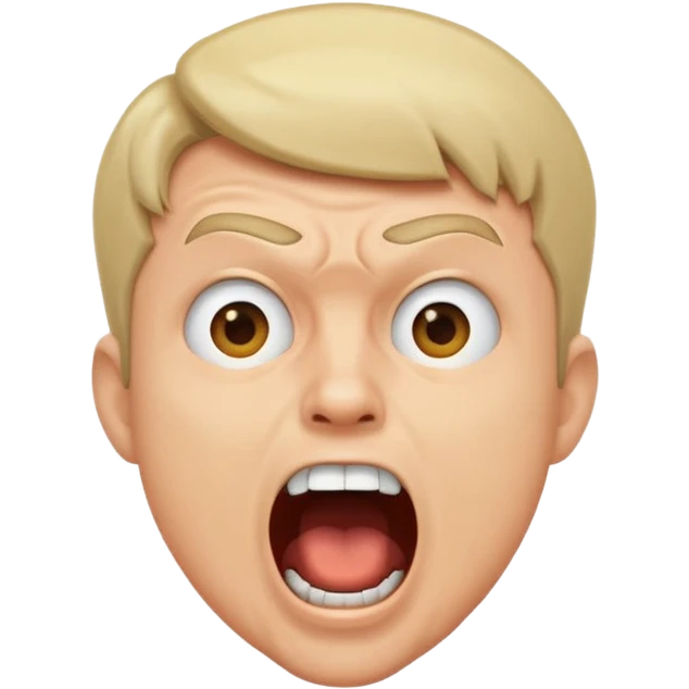 Guy yelling emoji