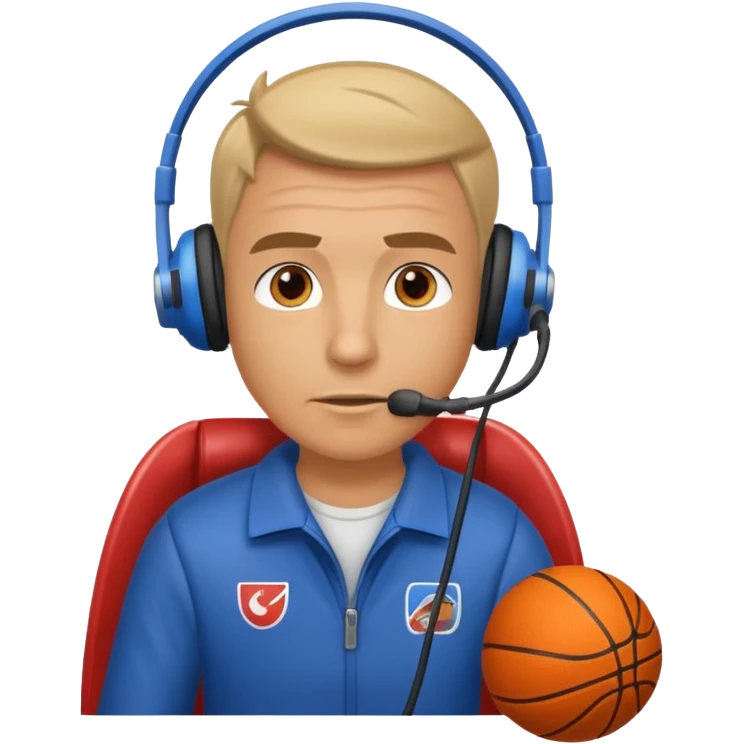 basketball coach on a rocket emoji
