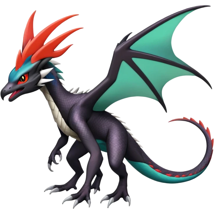 Silvally-Noivern-Salandit-hybrid (full body) emoji