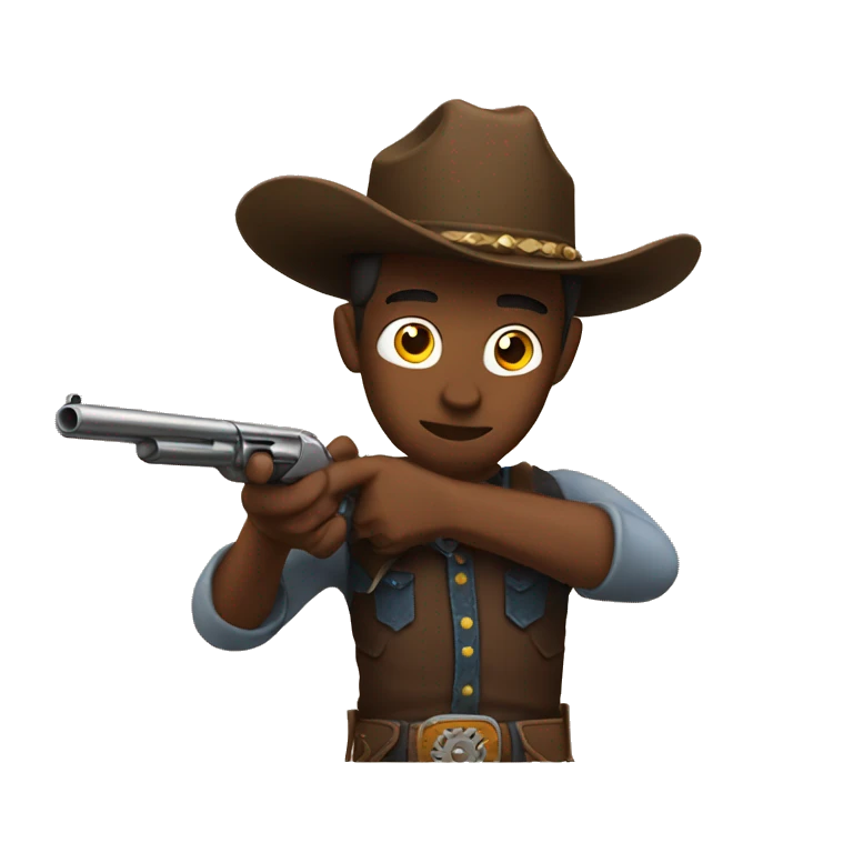cowboy shooting emoji