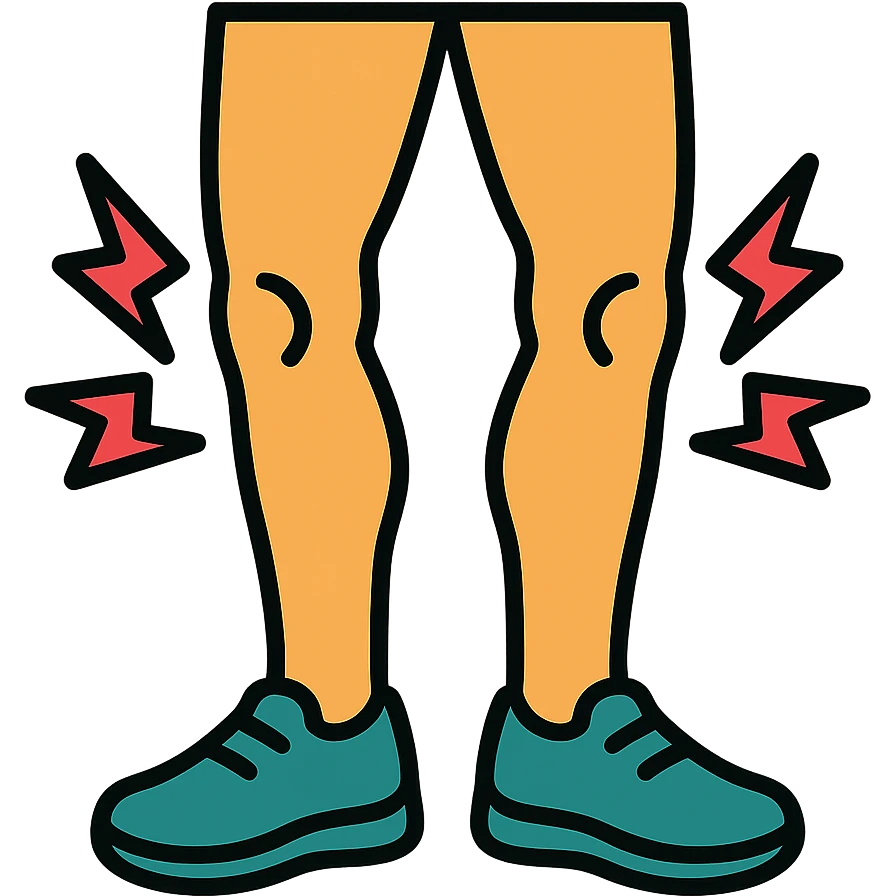 2 legs hurting after exercise emoji