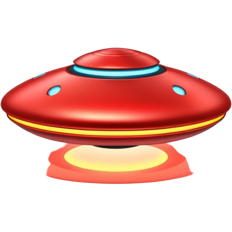 red UFO emoji