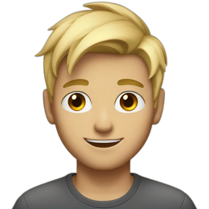 Blondie Boy wink emoji