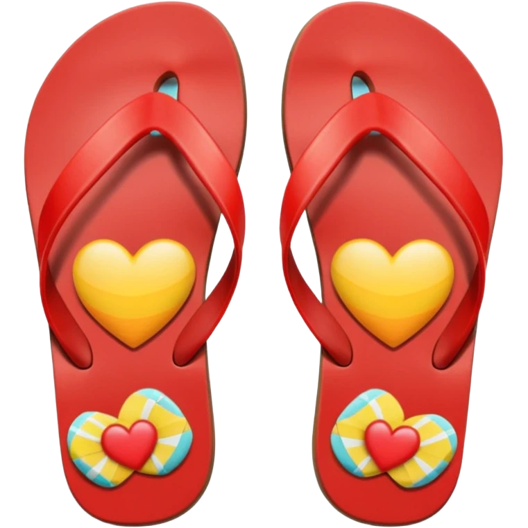 heart with summer flip-flops emoji