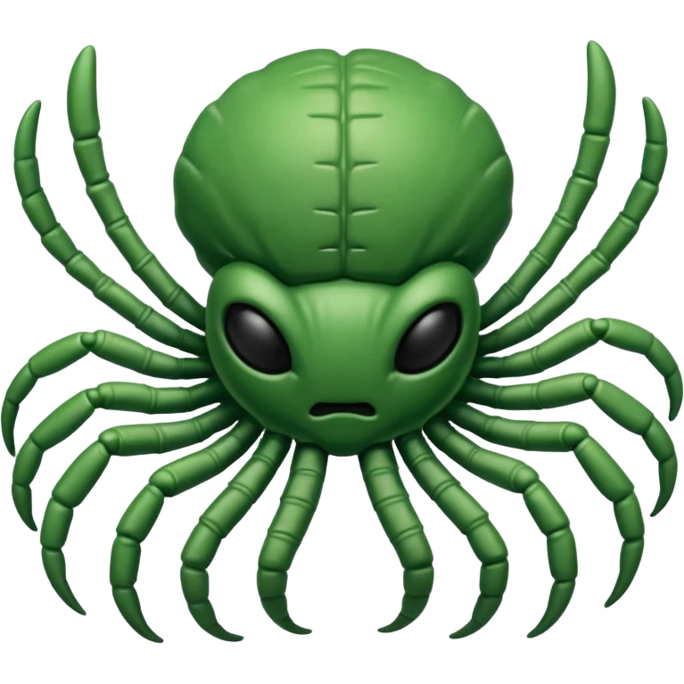 green Baby Facehugger emoji