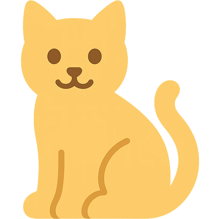 colored cat icon emoji