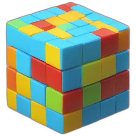 kubik rubik three angle emoji