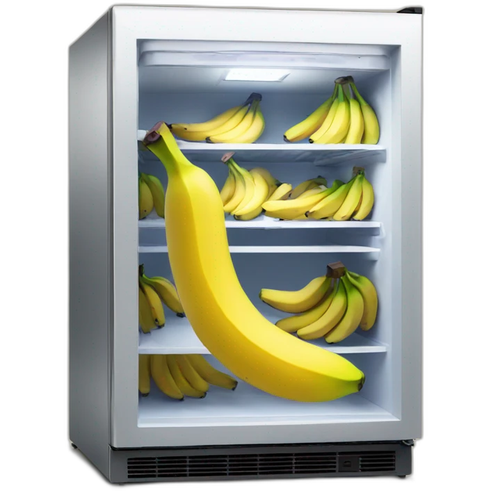 Banana inside fridge emoji