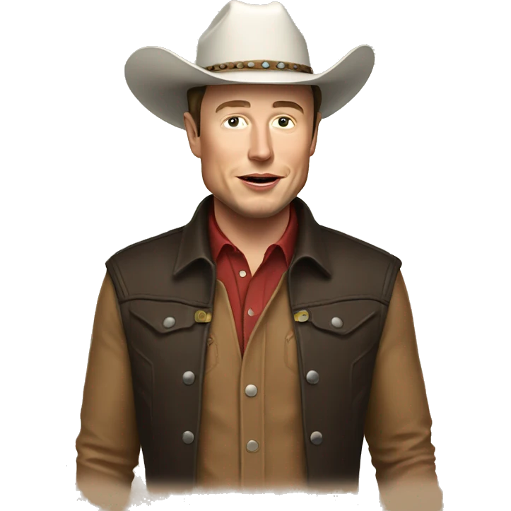 elon musk cowboy emoji