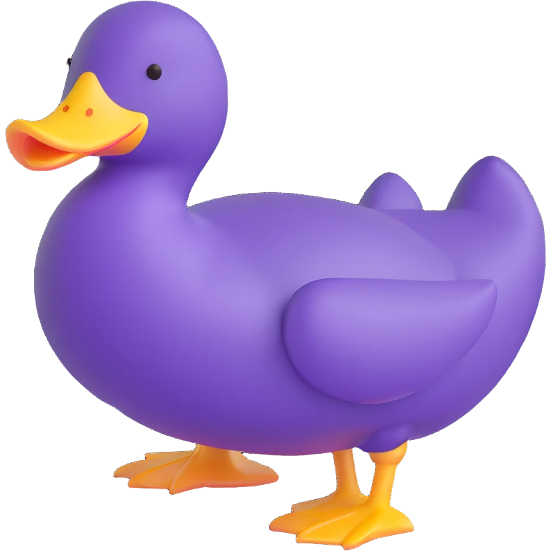 purple duck emoji