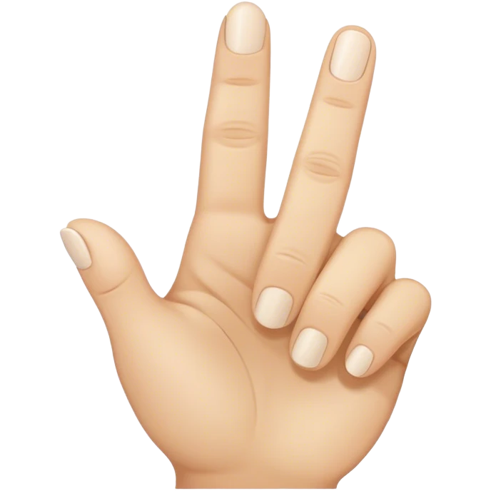 Middle finger reverse  emoji